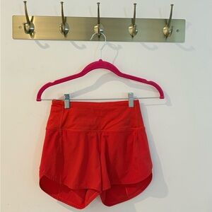 lululemon athletica Red Running Shorts
